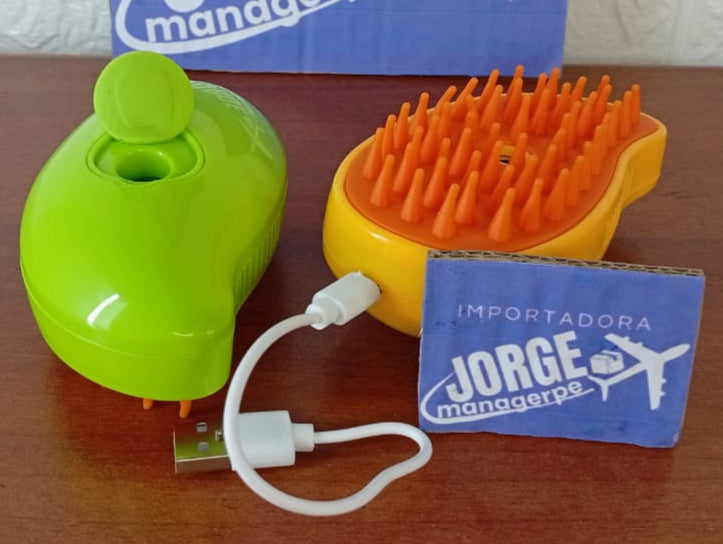 cepillo quita pelo con humidificador eléctrico
