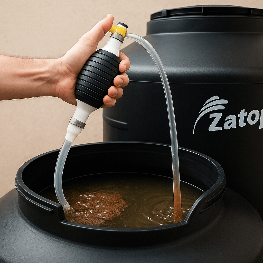 FlujoFácil - Extrae líquidos de cualquier recipiente profundo a gran velocidad