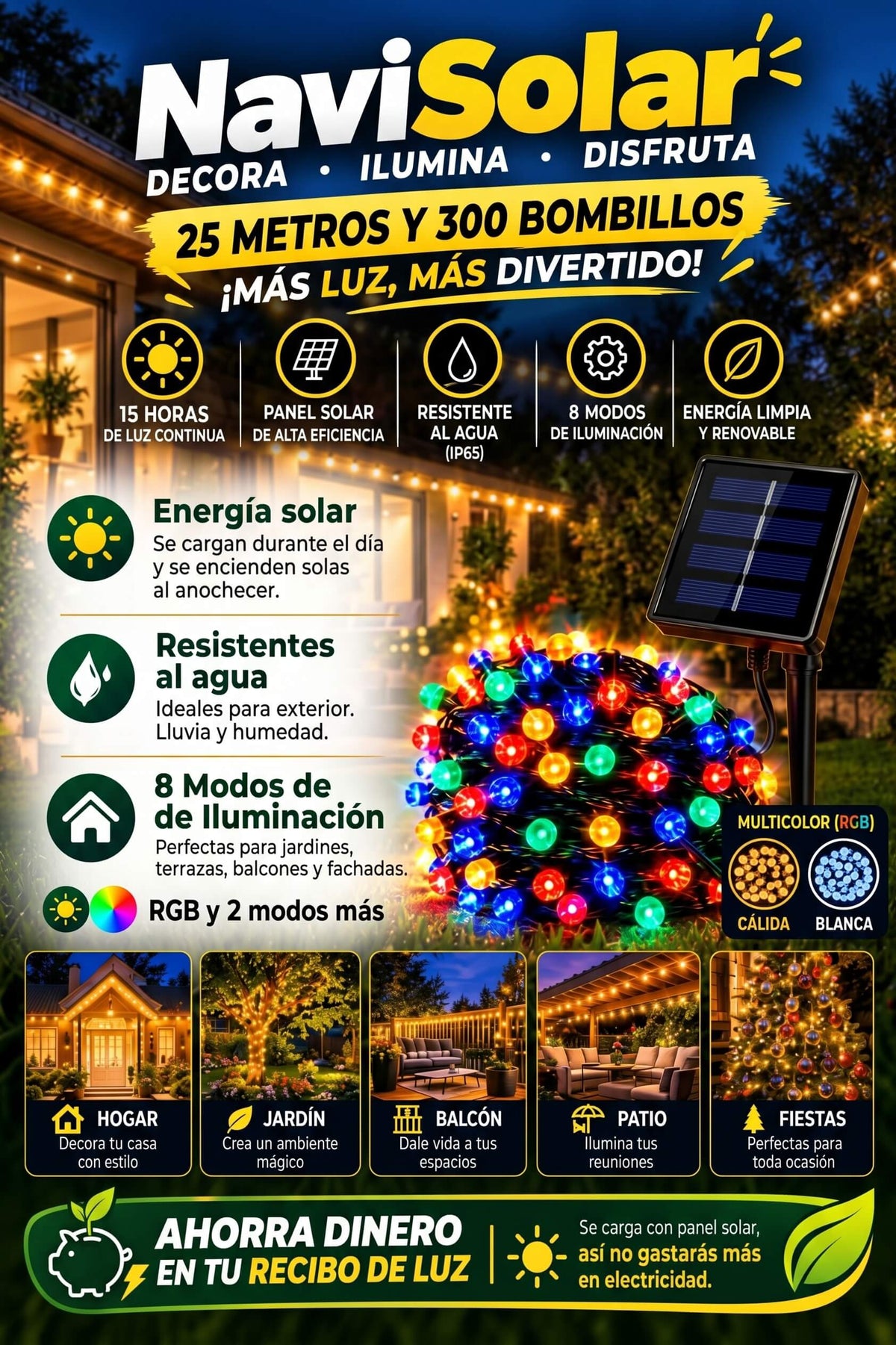 NAVISOLAR 25 - que te alegre la navidad sin que te haga llorar el recibo de luz